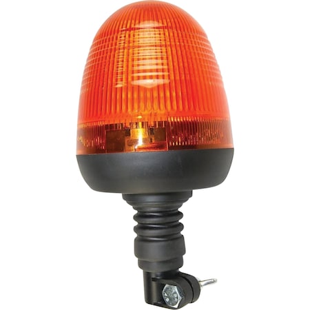 Tiger Lights LED Amber Warning Beacon 4 Amps, 12V, 10 Length, Flood/Flashing Off-Road Light TL2000